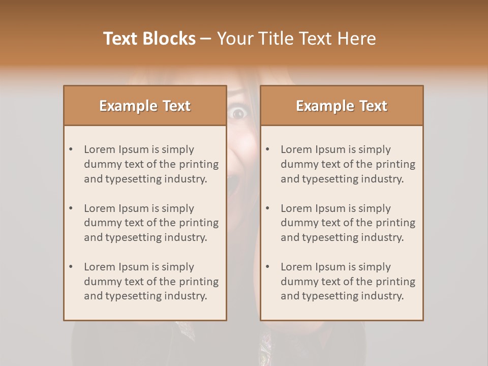 Person Lovely White PowerPoint Template