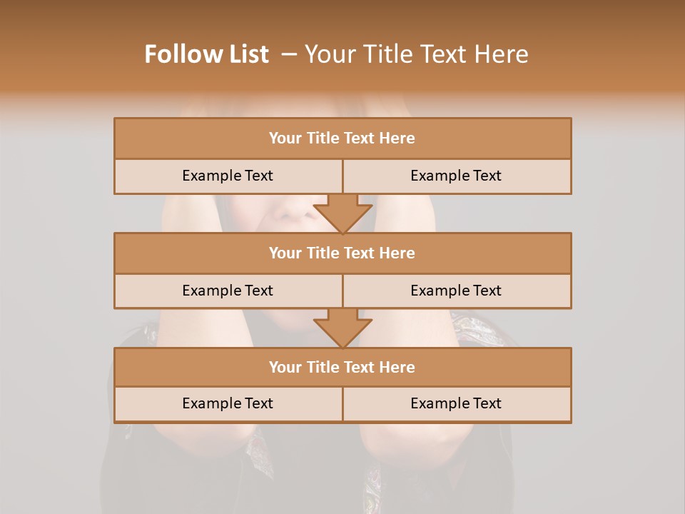 Person Lovely White PowerPoint Template