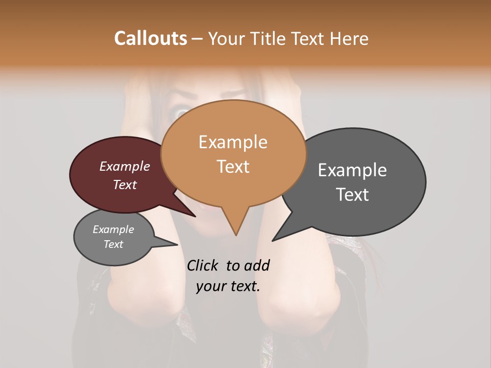 Person Lovely White PowerPoint Template