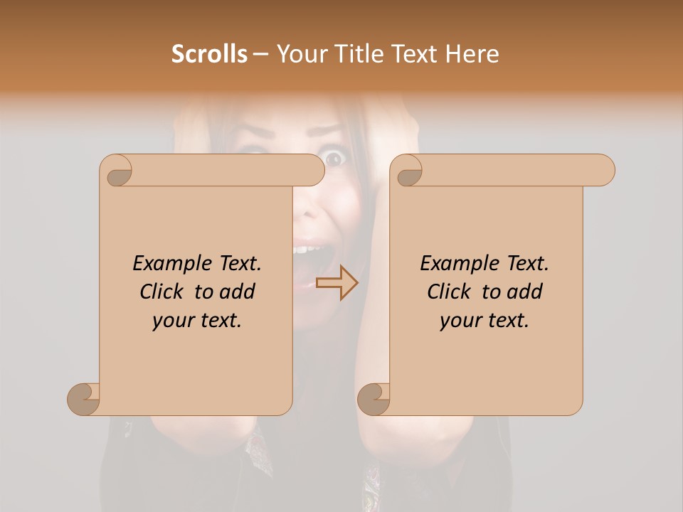 Person Lovely White PowerPoint Template