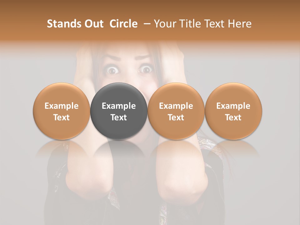 Person Lovely White PowerPoint Template