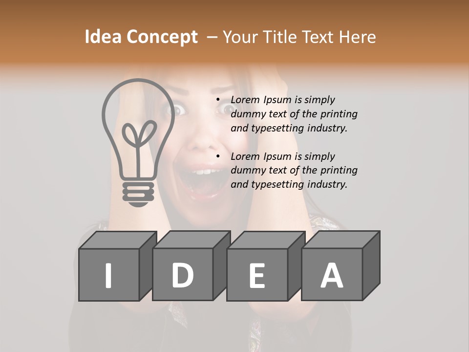 Person Lovely White PowerPoint Template