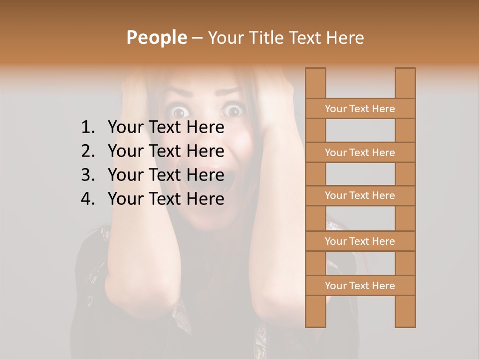 Person Lovely White PowerPoint Template