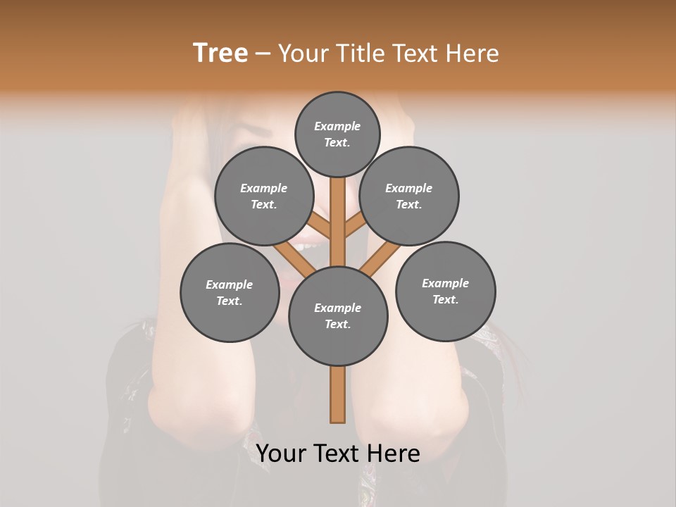 Person Lovely White PowerPoint Template