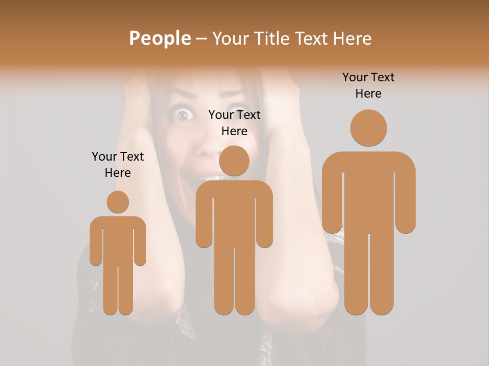 Person Lovely White PowerPoint Template