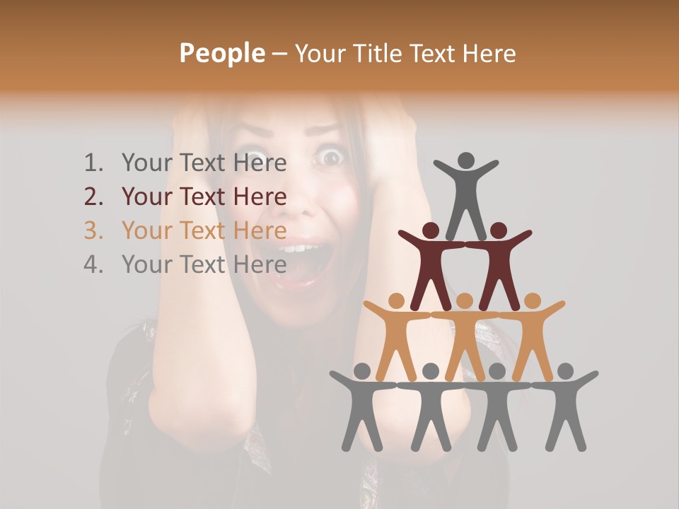 Person Lovely White PowerPoint Template