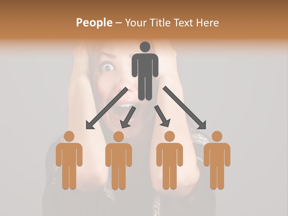 Person Lovely White PowerPoint Template