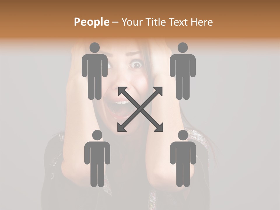 Person Lovely White PowerPoint Template