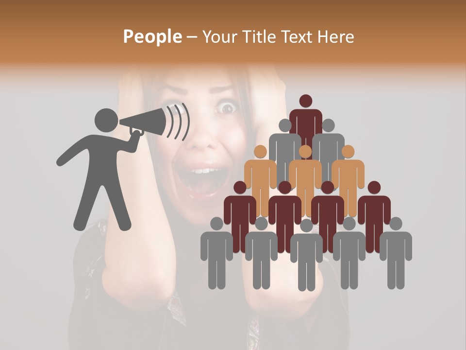 Person Lovely White PowerPoint Template