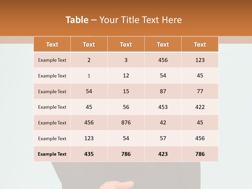Healthy Thin Girl PowerPoint Template