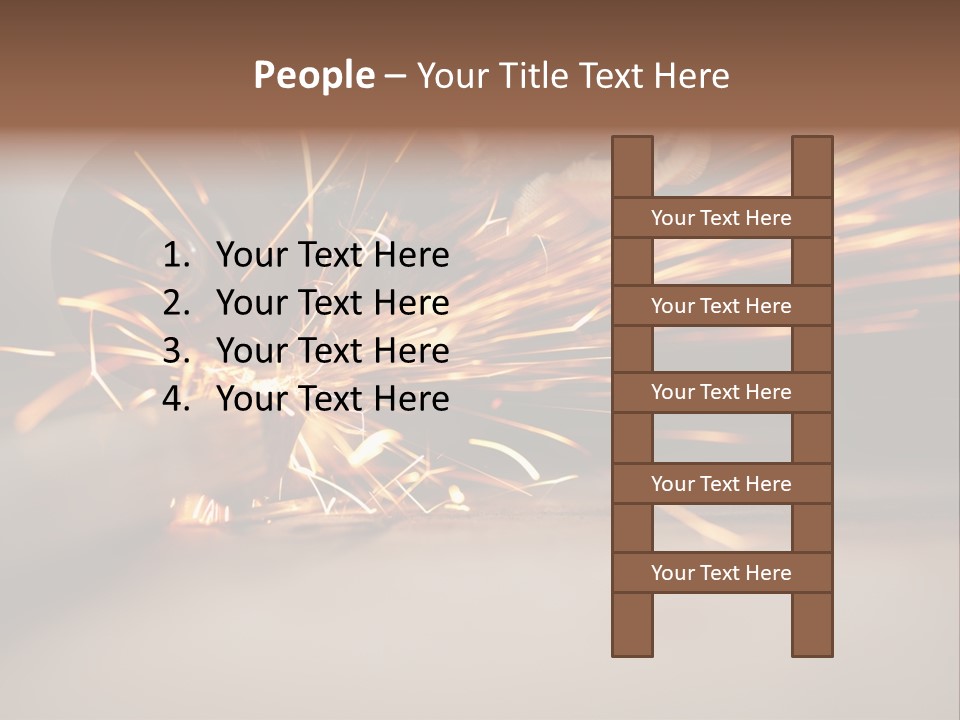 Losing Girl Food PowerPoint Template