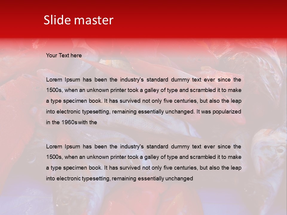 Isolated Anxiety Starvation PowerPoint Template