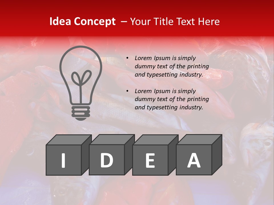 Isolated Anxiety Starvation PowerPoint Template