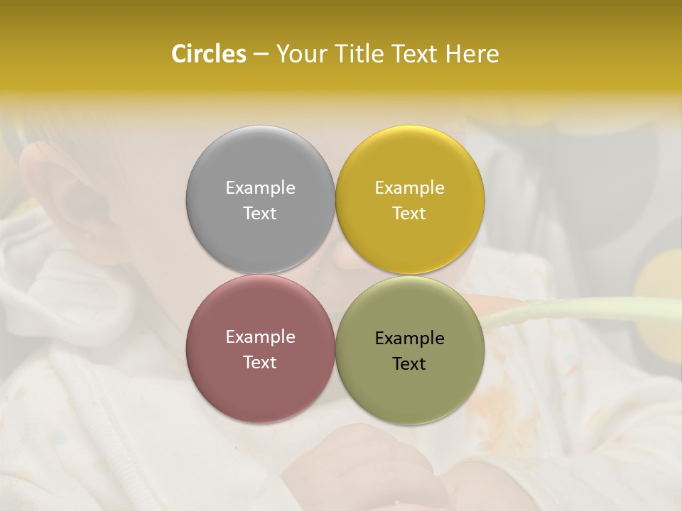 Sweet Potatoe Chips Donut PowerPoint Template