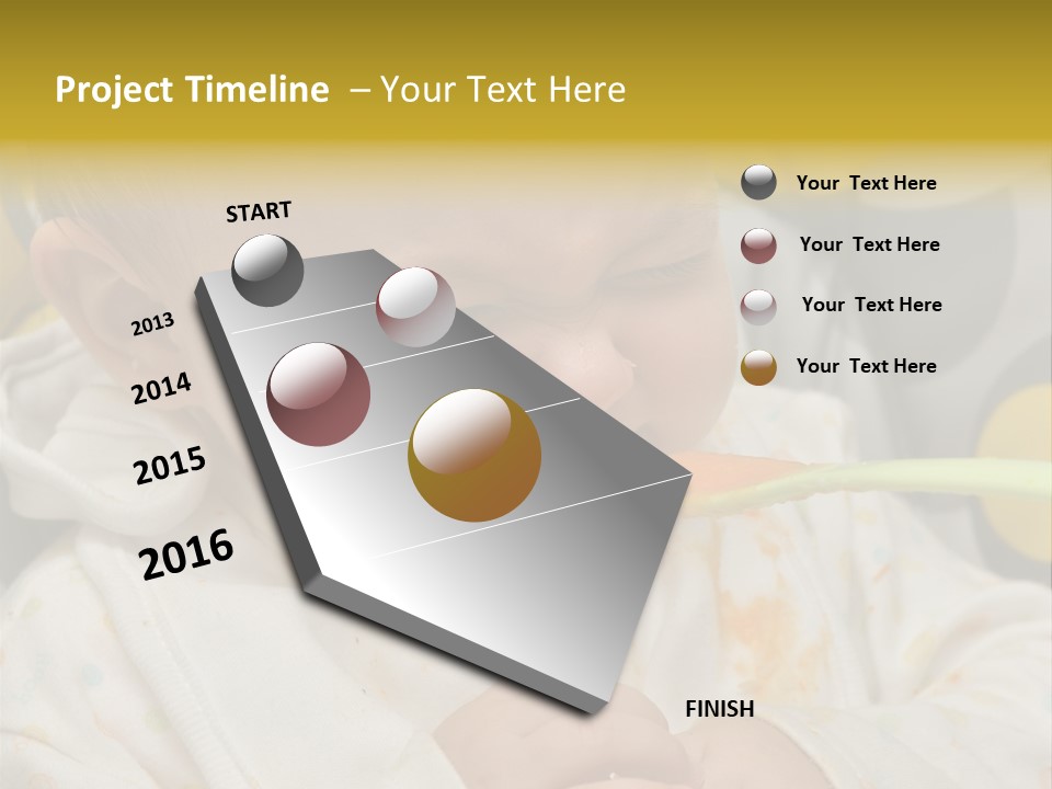 Sweet Potatoe Chips Donut PowerPoint Template