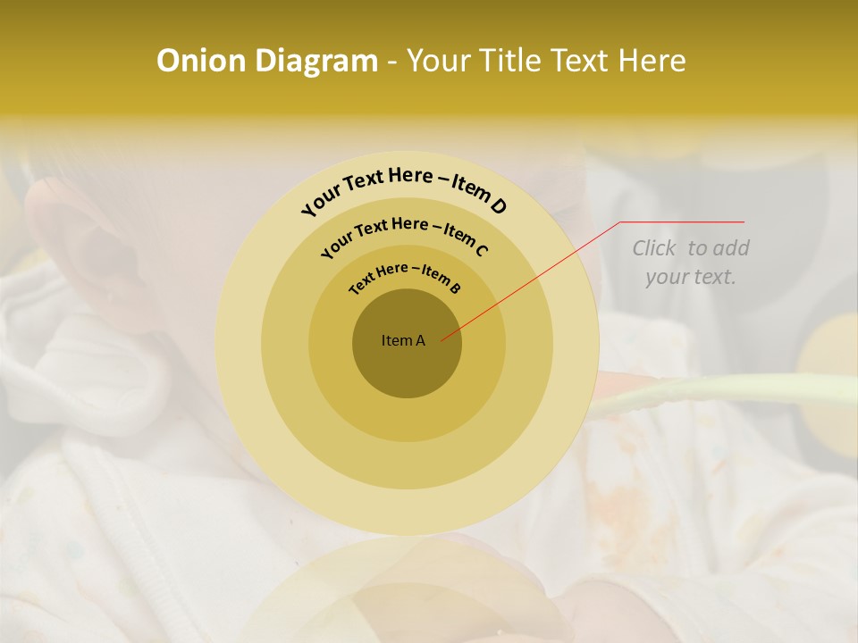 Sweet Potatoe Chips Donut PowerPoint Template