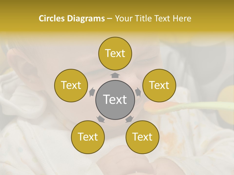 Sweet Potatoe Chips Donut PowerPoint Template