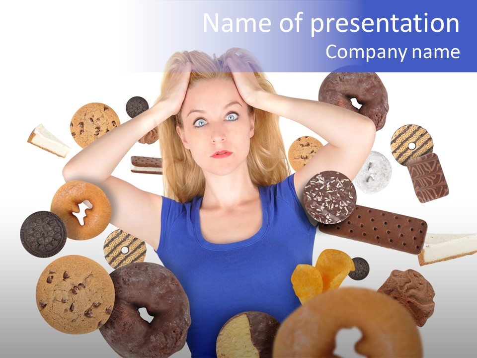 Thin Dieting Junk PowerPoint Template