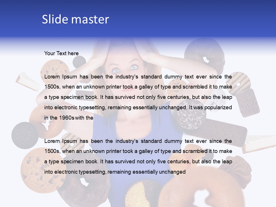 Thin Dieting Junk PowerPoint Template