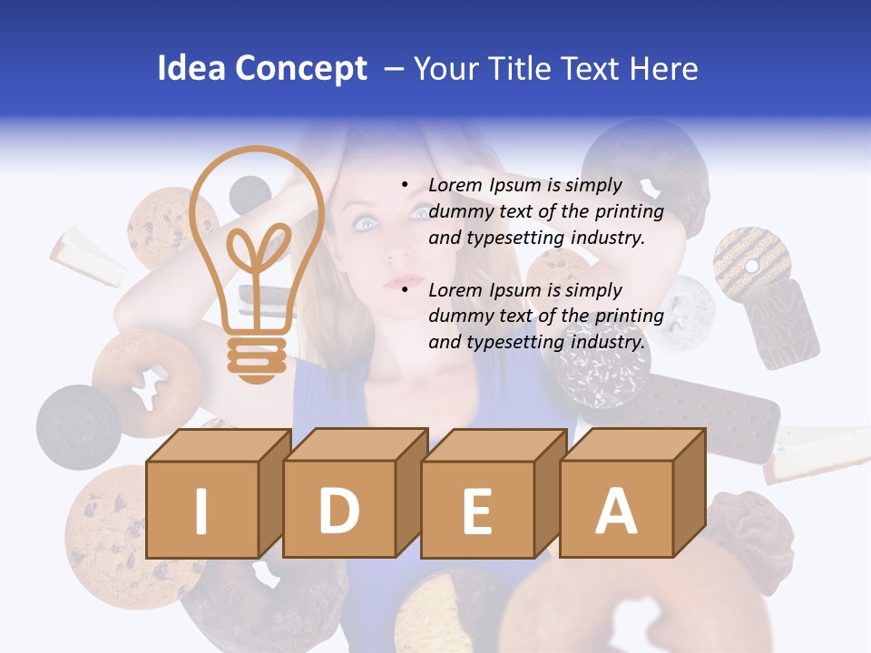 Thin Dieting Junk PowerPoint Template