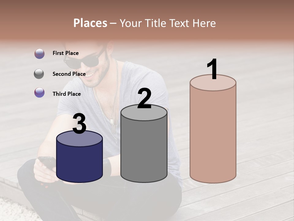 Posing Lifestyle Action PowerPoint Template