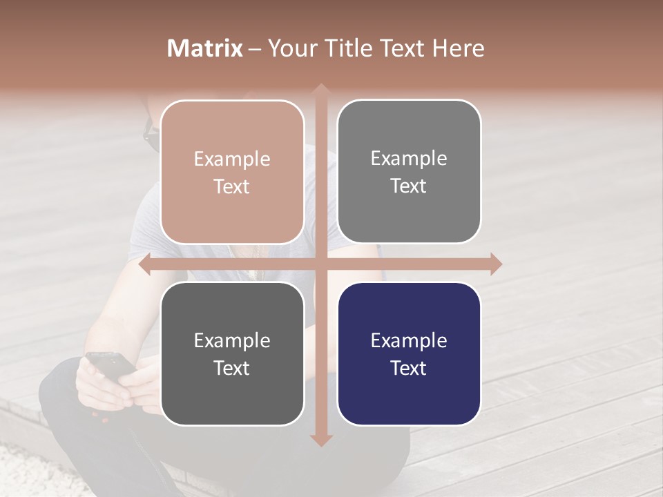 Posing Lifestyle Action PowerPoint Template