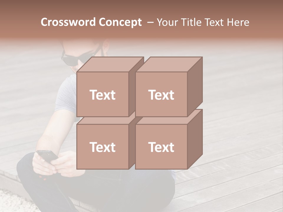 Posing Lifestyle Action PowerPoint Template