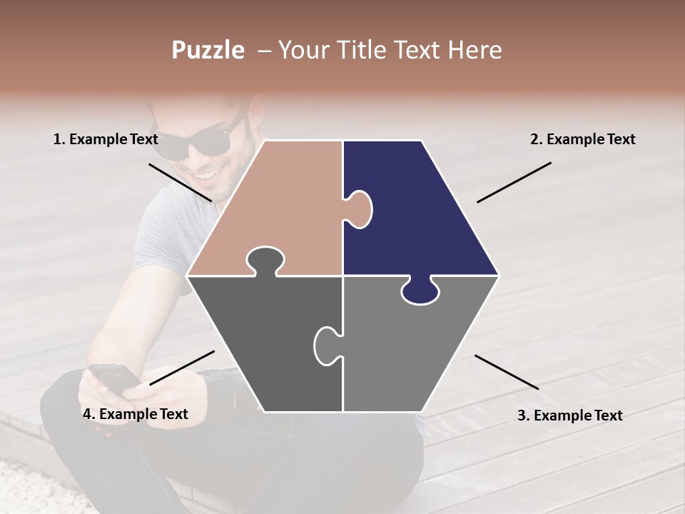 Posing Lifestyle Action PowerPoint Template