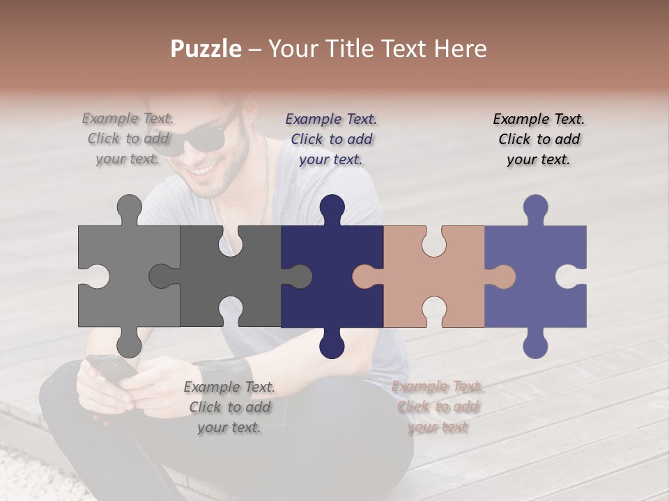 Posing Lifestyle Action PowerPoint Template