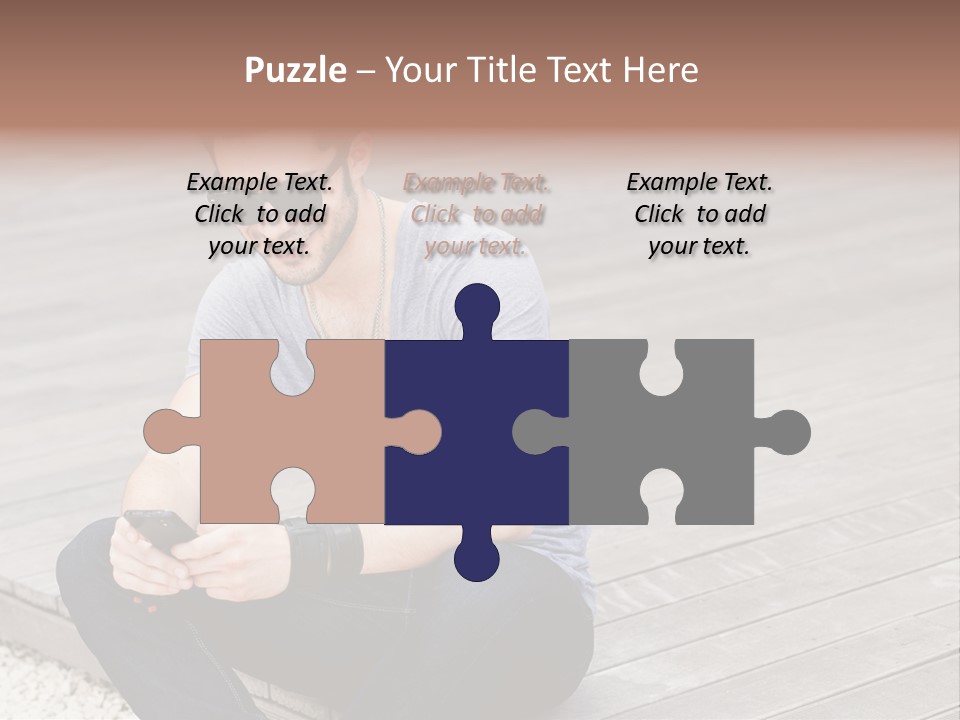 Posing Lifestyle Action PowerPoint Template