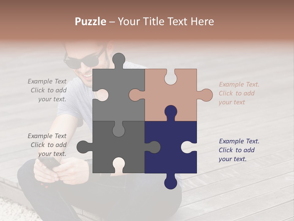 Posing Lifestyle Action PowerPoint Template