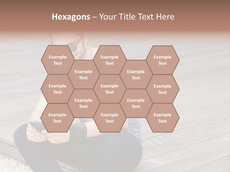 Posing Lifestyle Action PowerPoint Template