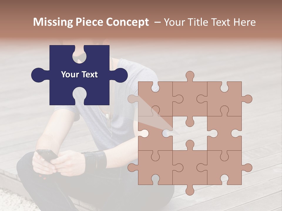 Posing Lifestyle Action PowerPoint Template