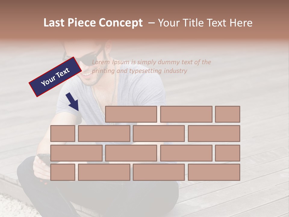 Posing Lifestyle Action PowerPoint Template