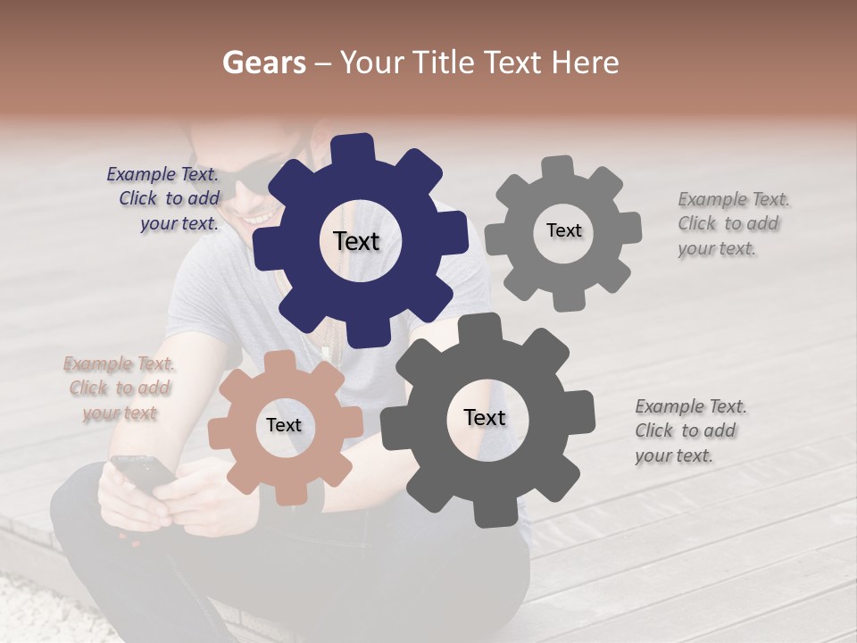 Posing Lifestyle Action PowerPoint Template