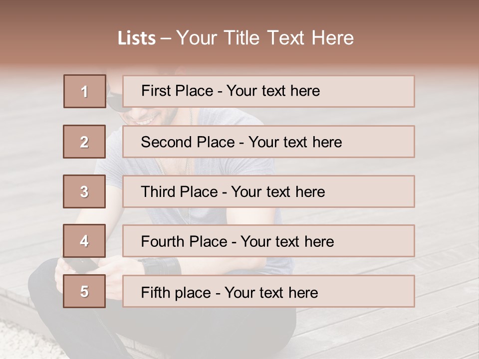 Posing Lifestyle Action PowerPoint Template