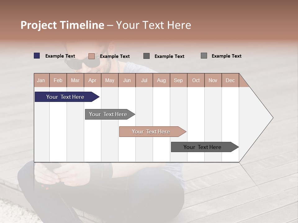 Posing Lifestyle Action PowerPoint Template