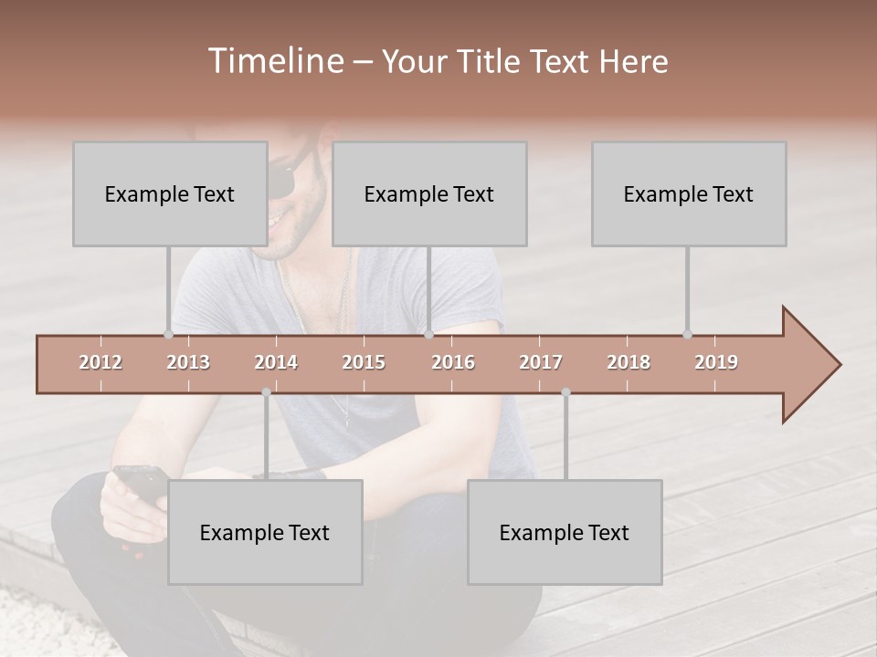 Posing Lifestyle Action PowerPoint Template