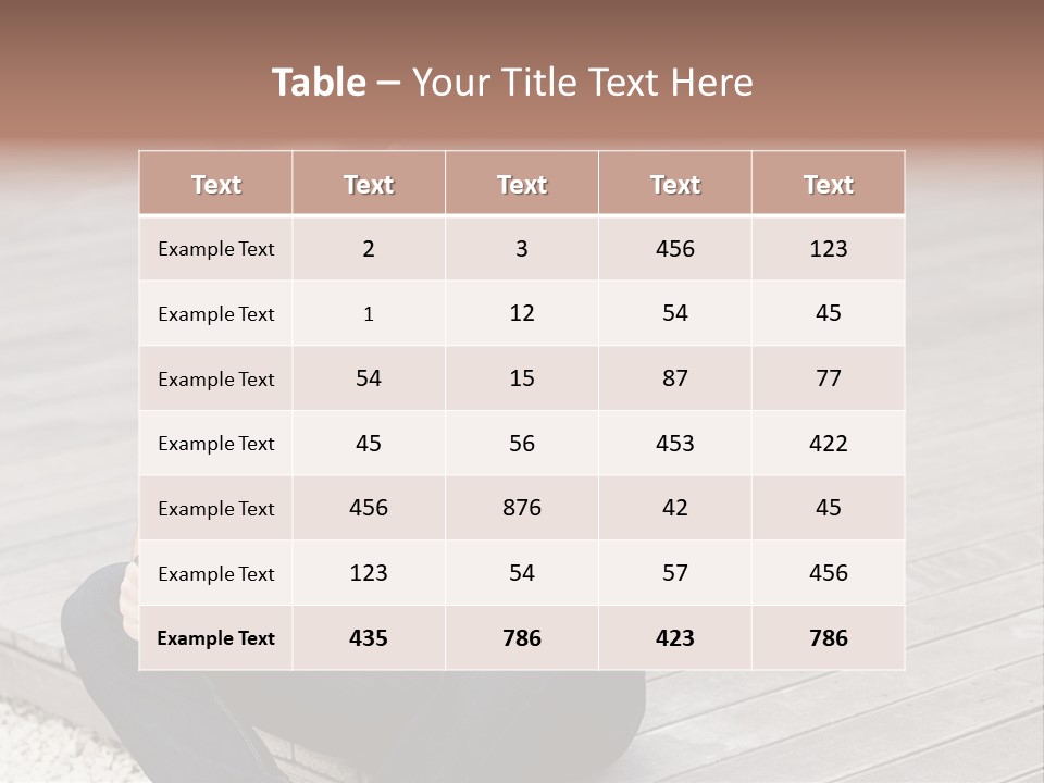 Posing Lifestyle Action PowerPoint Template