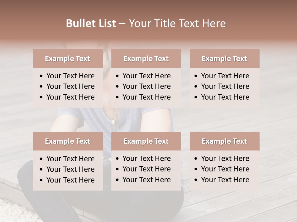 Posing Lifestyle Action PowerPoint Template