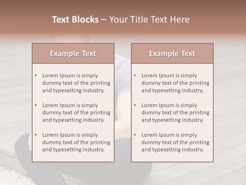 Posing Lifestyle Action PowerPoint Template