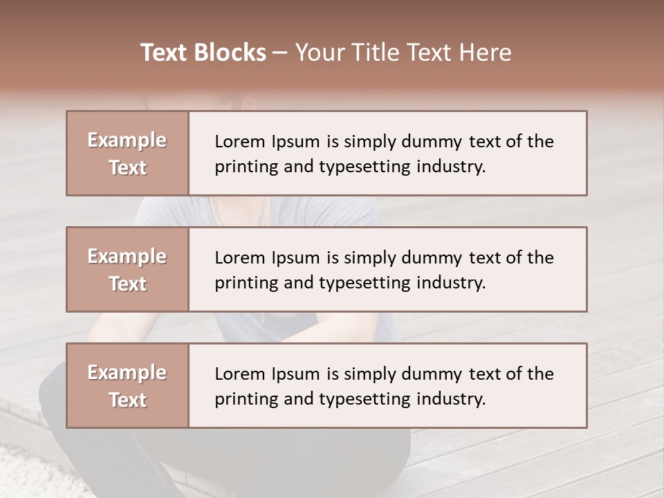 Posing Lifestyle Action PowerPoint Template