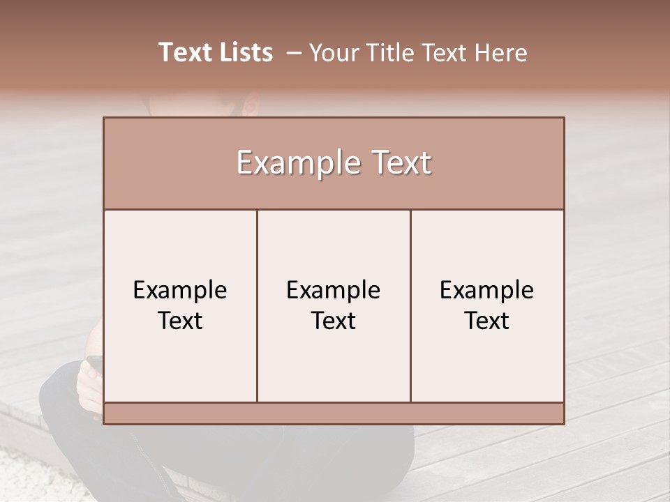 Posing Lifestyle Action PowerPoint Template
