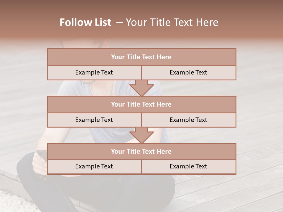 Posing Lifestyle Action PowerPoint Template