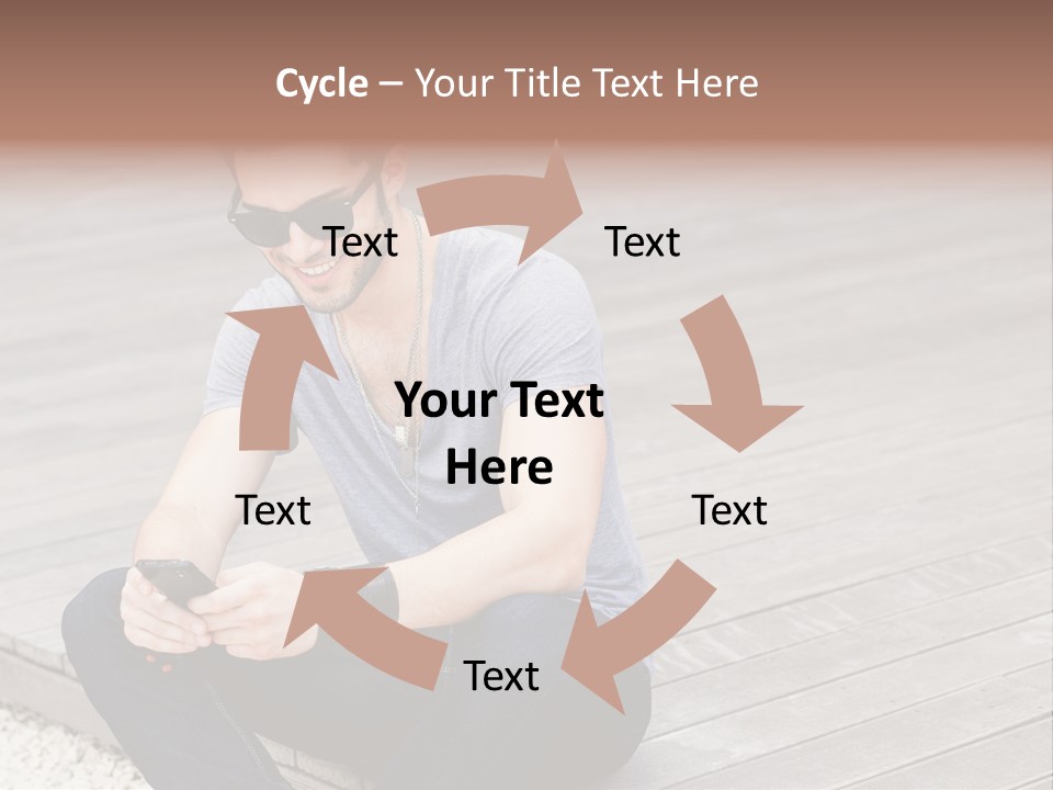 Posing Lifestyle Action PowerPoint Template