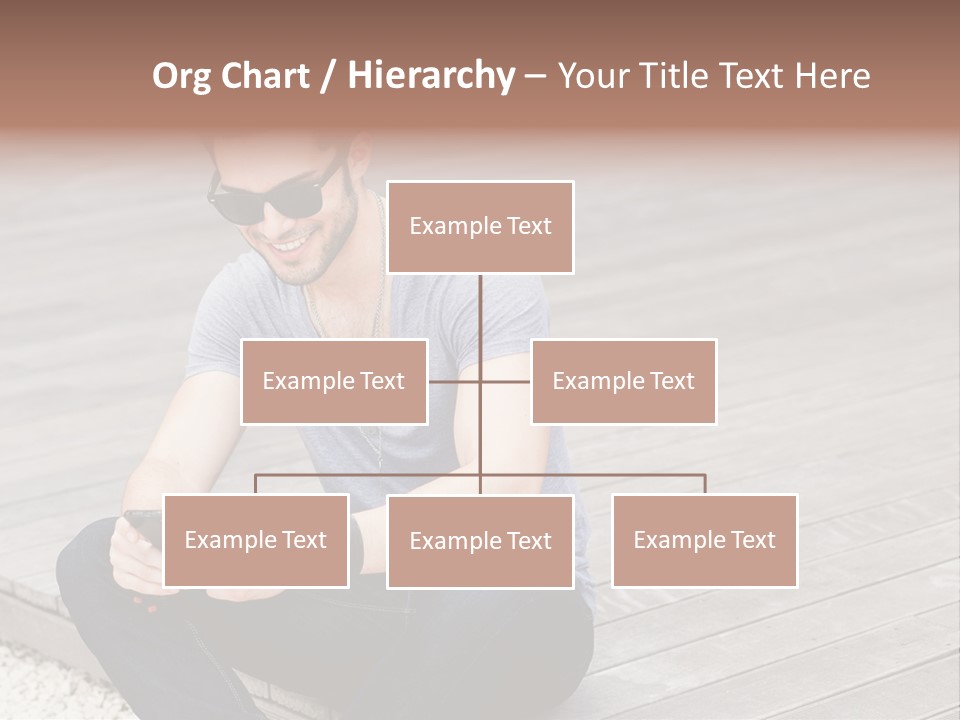 Posing Lifestyle Action PowerPoint Template
