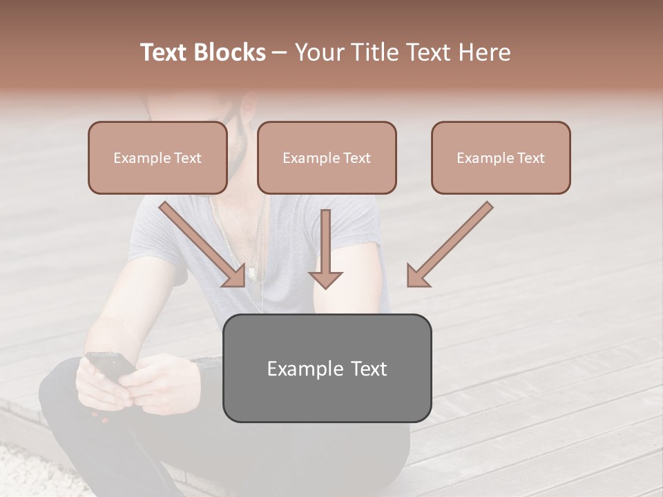 Posing Lifestyle Action PowerPoint Template