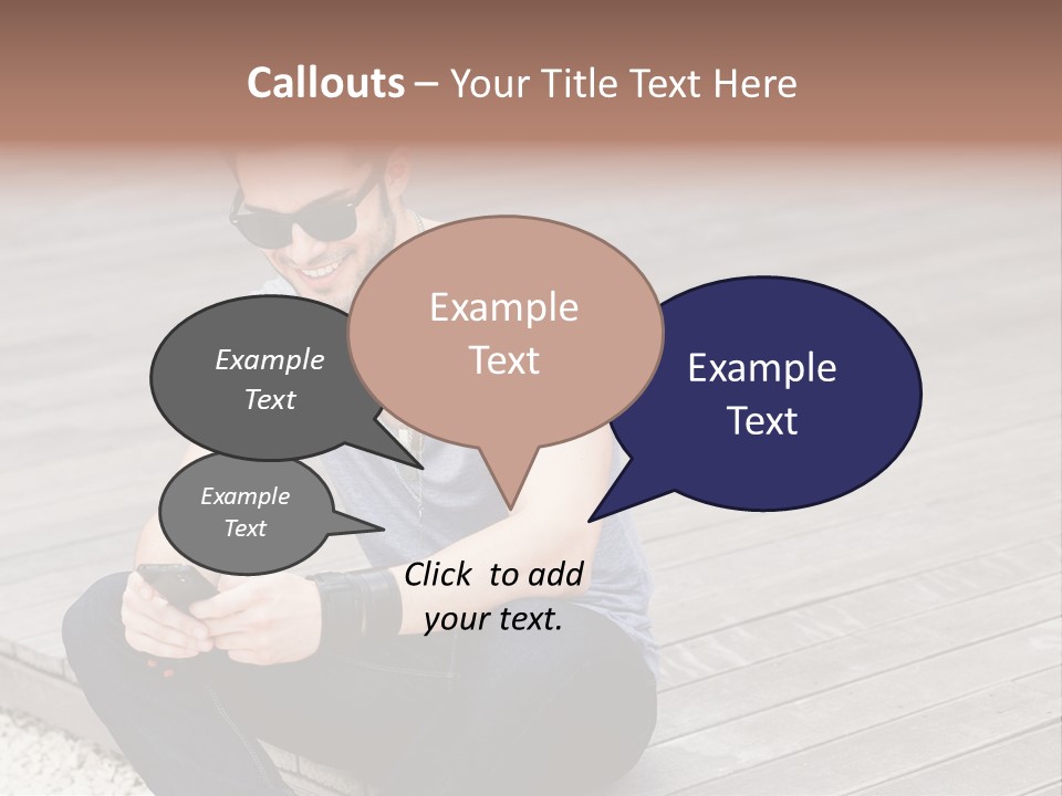 Posing Lifestyle Action PowerPoint Template