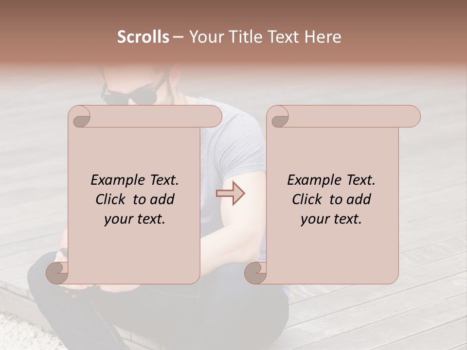 Posing Lifestyle Action PowerPoint Template