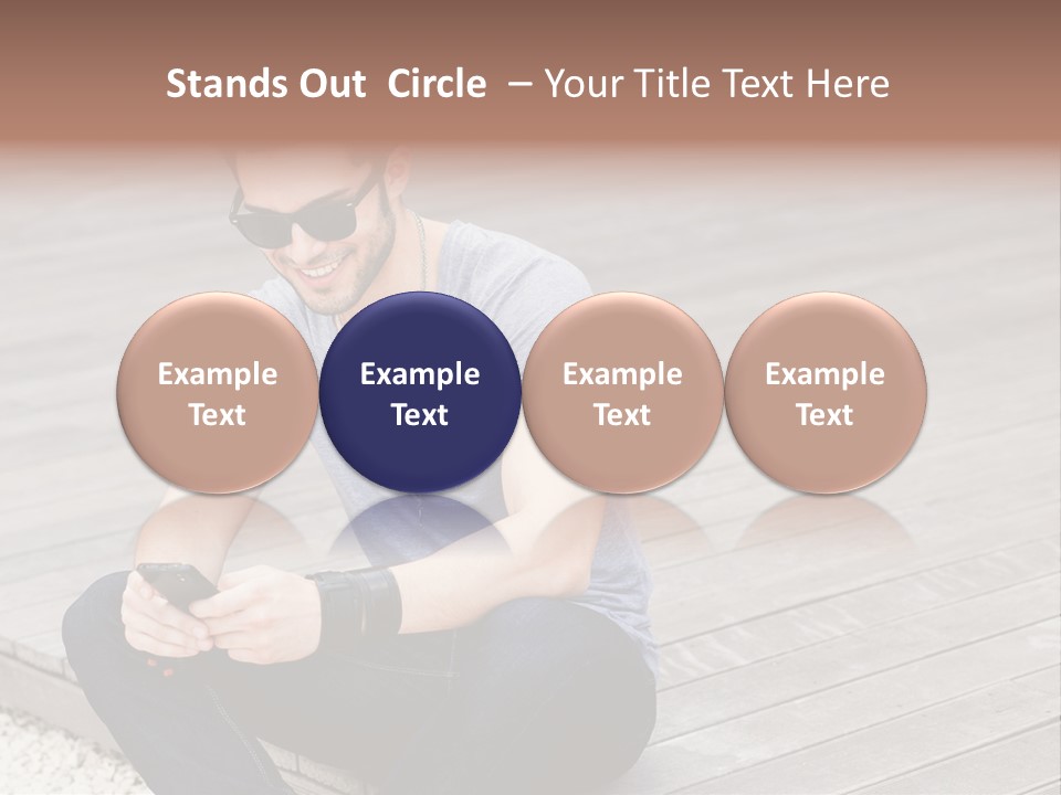 Posing Lifestyle Action PowerPoint Template